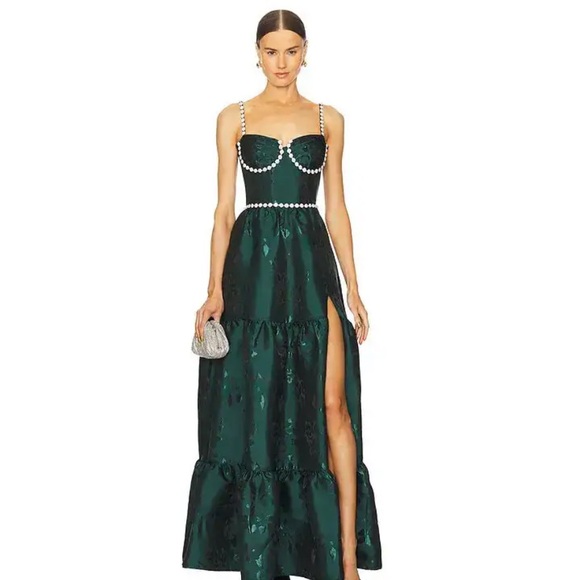 V. Chapman Dresses & Skirts - New V. Chapman Lucetta Dress in Emerald Baroque Floral